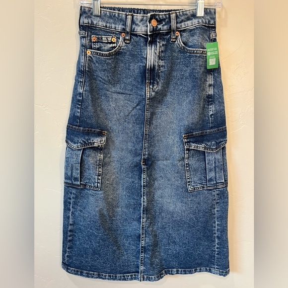NWT Gap Denim Maxi Skirt - Picture 3 of 7